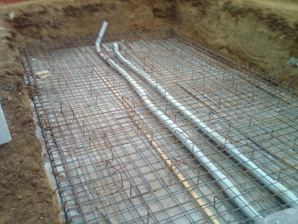 Scavo per piscina interrata